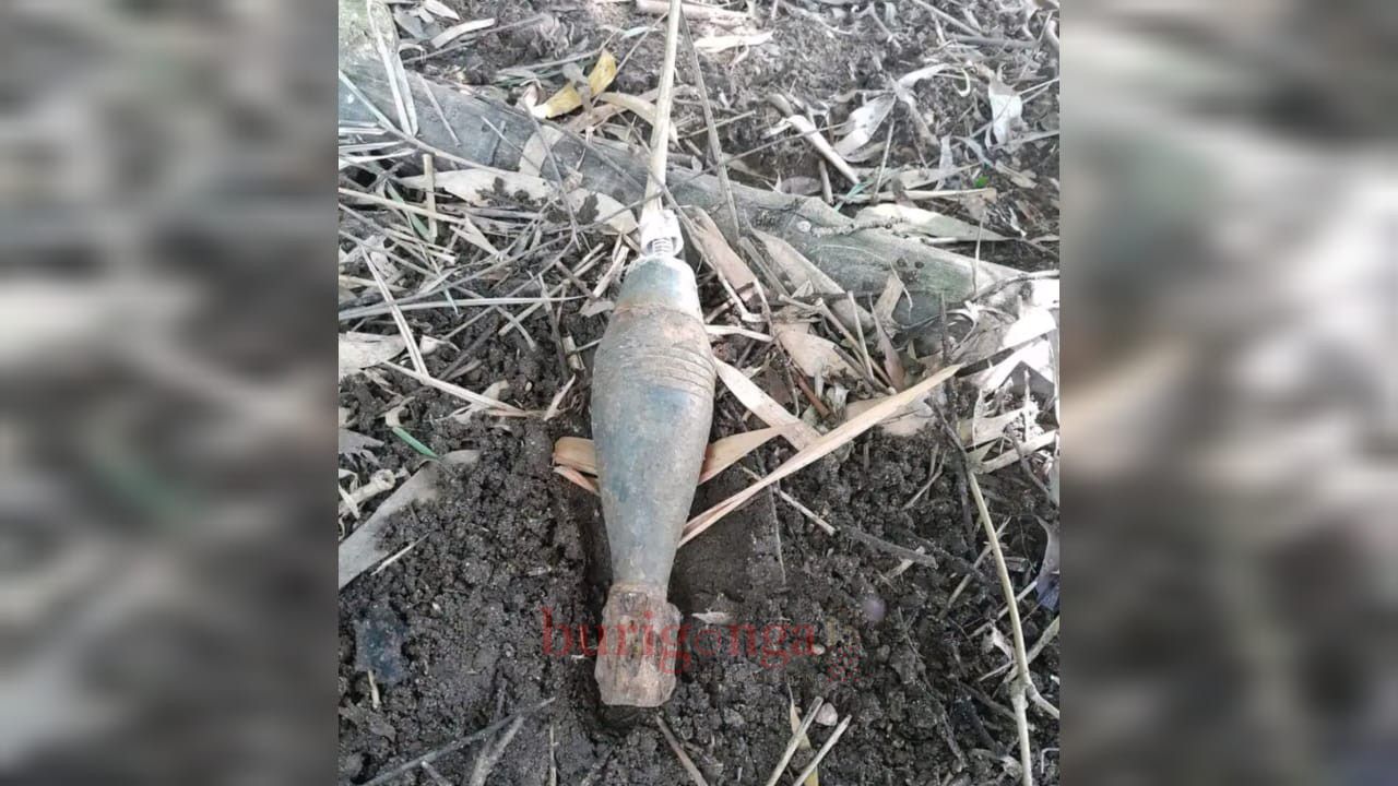 দুর্গাপুরে সোমেশ্বরী নদী থেকে মর্টার শেল সদৃশ বস্তু উদ্ধার