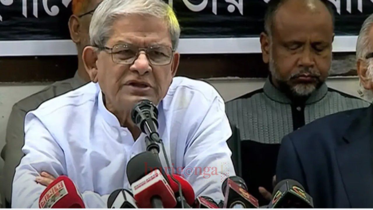 জুলাই সনদ নিয়ে বিভ্রান্তি ছড়াচ্ছে বিরোধী দল: মির্জা ফখরুল
