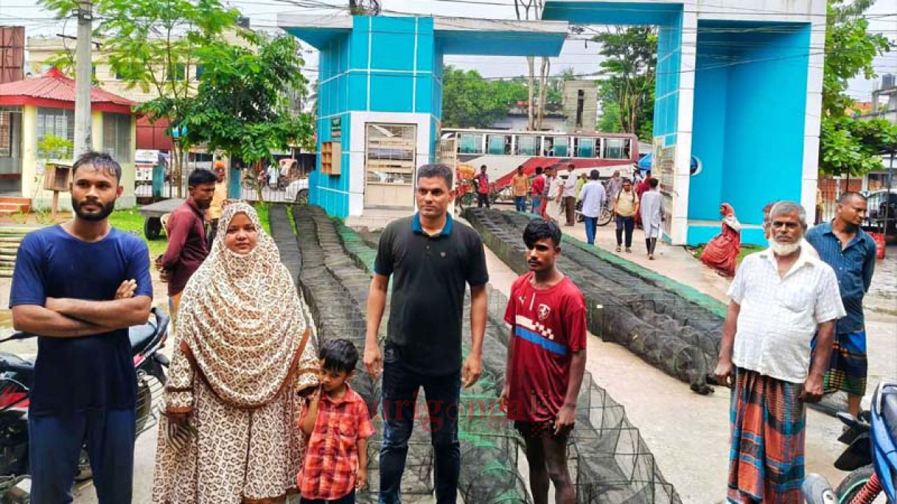 ঈশ্বরগঞ্জে অভিযানে ৬০০ মিটার নিষিদ্ধ চায়না দুয়ারি জাল জব্দ