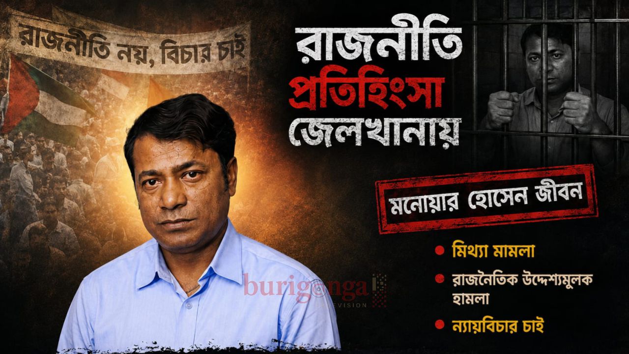 বিগত ১৭ বছরের কারাবাসের ইতিহাস, বর্তমানেও জেলে মনোয়ার হাসান জীবন