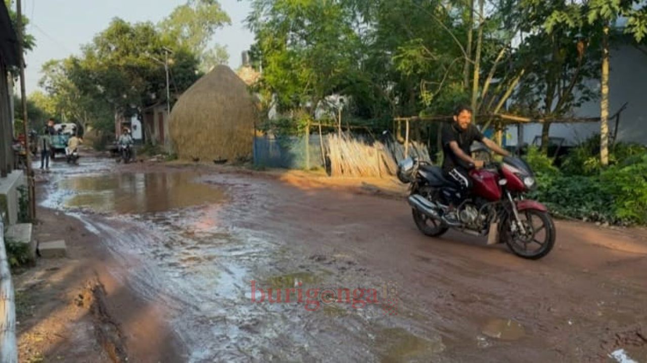 ভাঙ্গুড়ায় মন্ডলমোড়-নৌবাড়ীয়া চৌরাস্তা সড়কের বেহাল দশা, দুর্ভোগে লাখো মানুষ