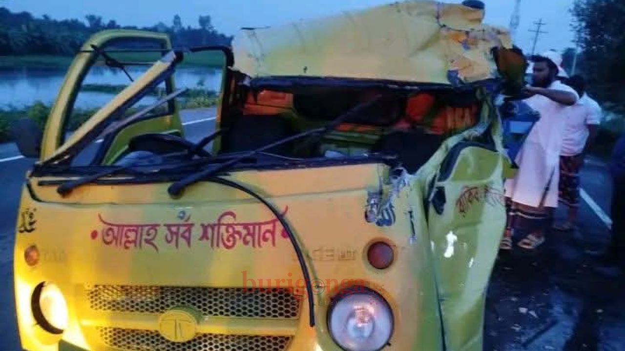 সিংড়ায় ট্রাক-পিকআপ সংঘর্ষে মাছ ব্যবসায়ী নিহত, আহত-১