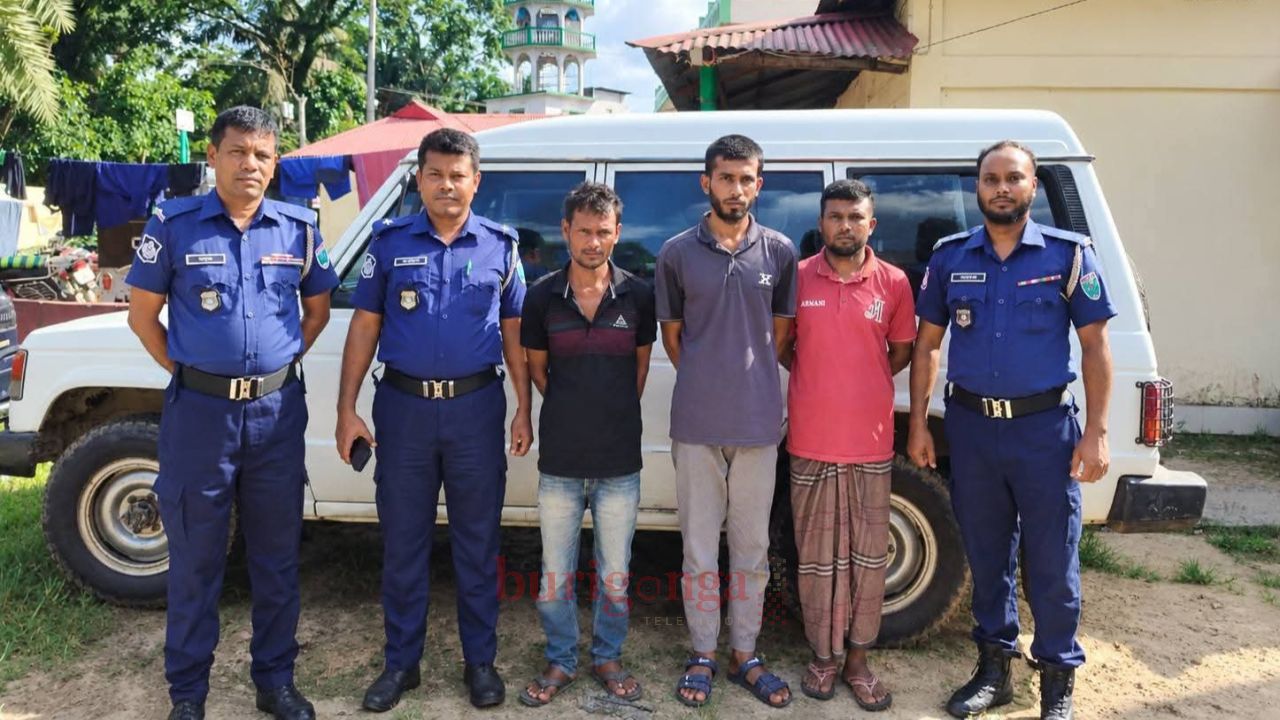 শ্রীমঙ্গলে আন্তঃজেলার তিন ডাকাত গ্রেপ্তার 