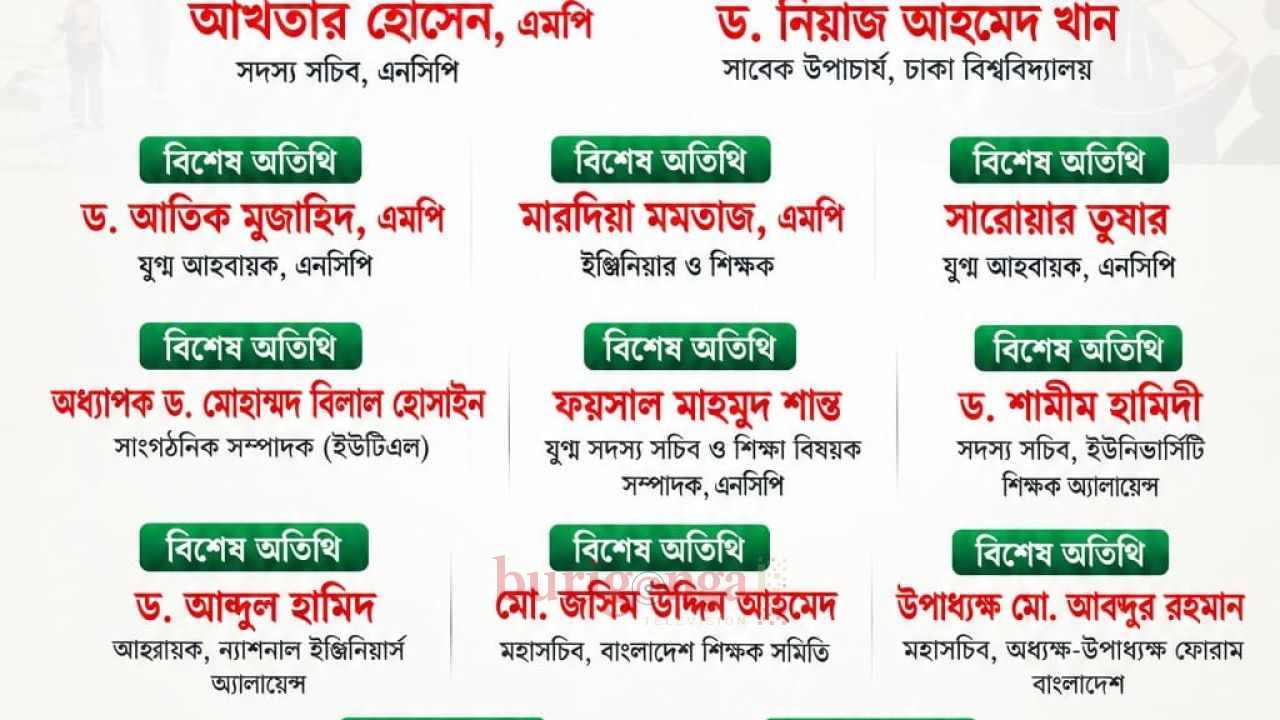 শিক্ষকদের সামাজিক সুরক্ষা ও প্রভাবমুক্ত শিক্ষাঙ্গন গড়ার আহবানে আলোচনা সভা অনুষ্ঠিত 