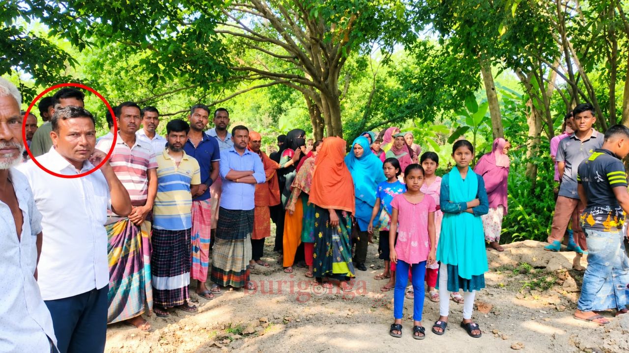 মোহনপুরে সেনাসদস্যের নির্মাণকাজে মব সৃষ্টি করে  বাঁধা যুবদল নেতার 