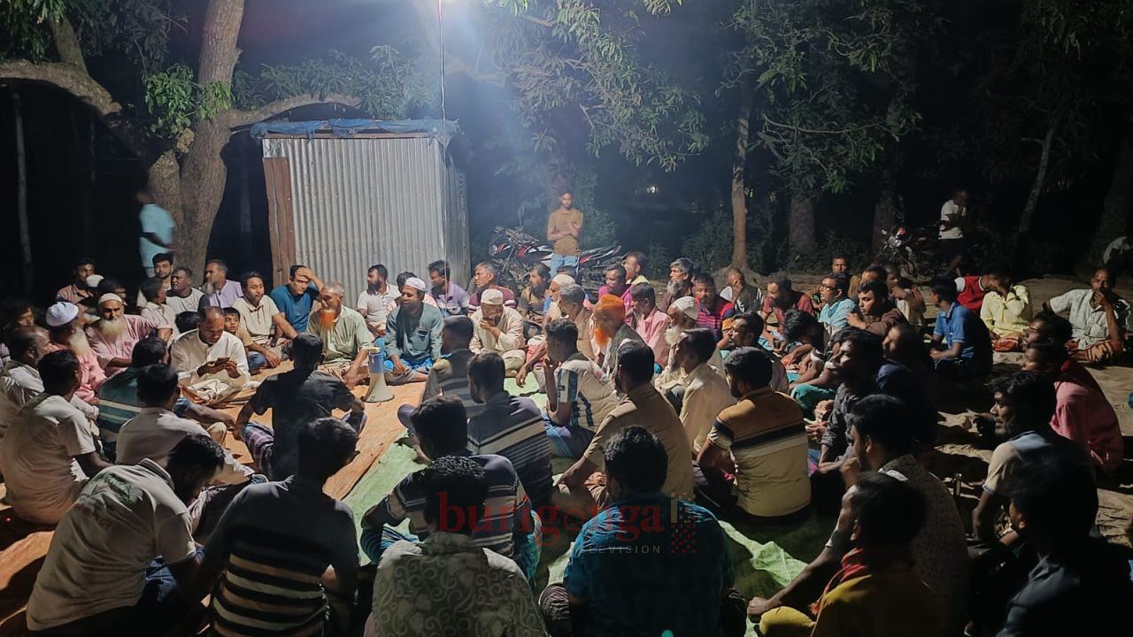 সিংড়ায় জমি বিরোধ মীমাংসা করলেন চেয়ারম্যান প্রার্থী কামরুল হাসান