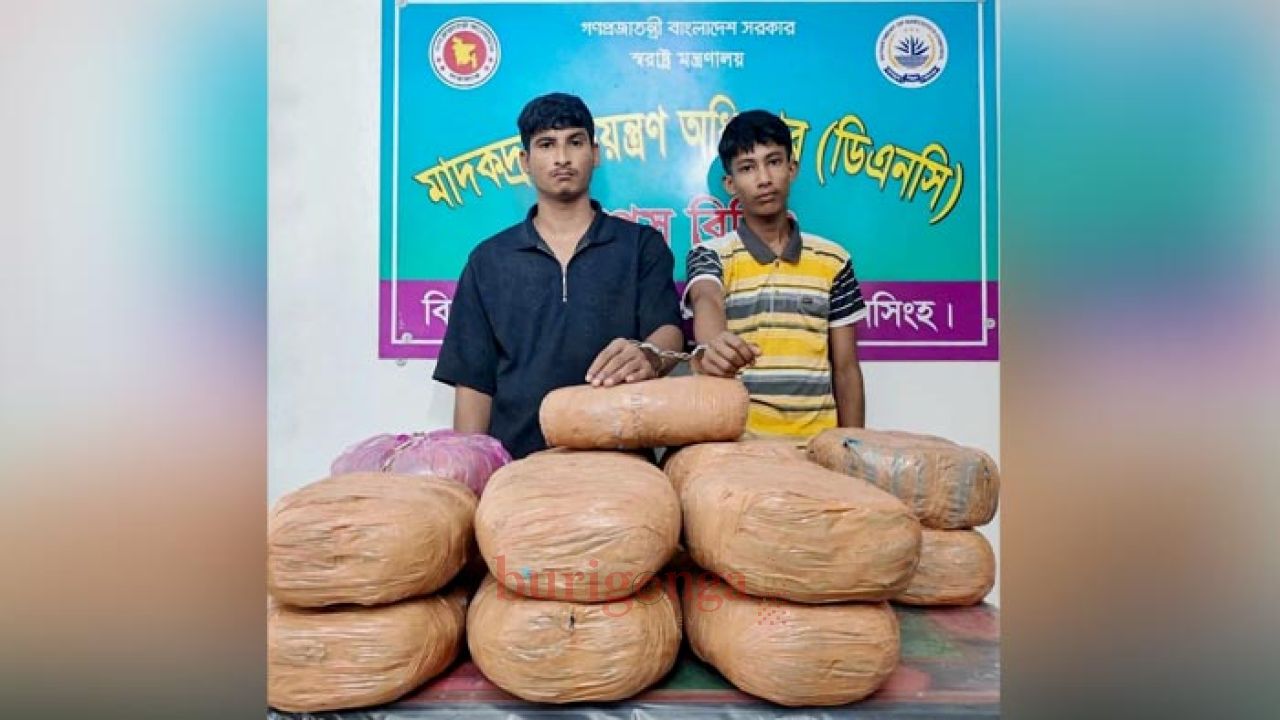 ঈশ্বরগঞ্জে মাদকবিরোধী অভিযানে ৩০ কেজি গাঁজা উদ্ধার