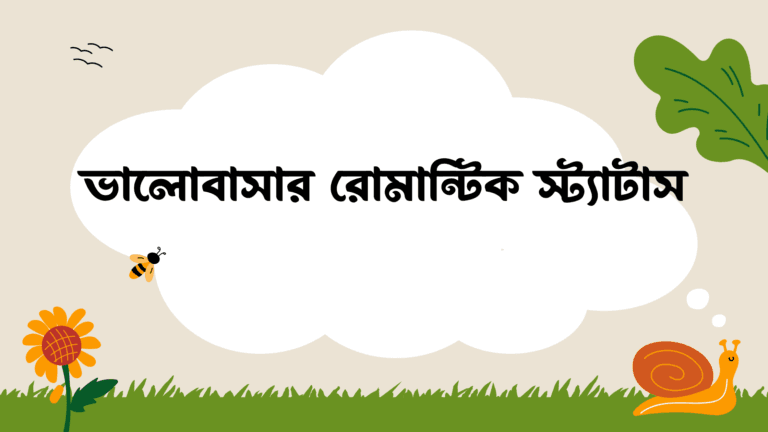 ভালোবাসার রোমান্টিক স্ট্যাটাস